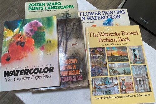 Lot watercolor painting - lot, 5