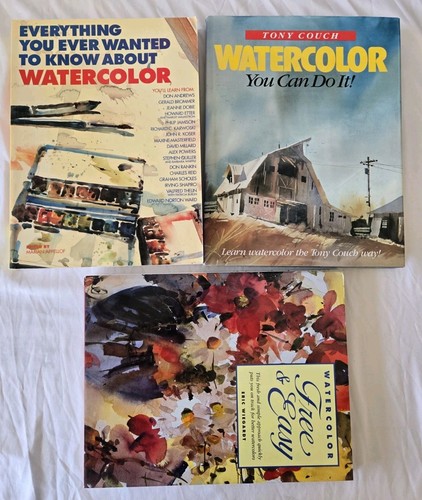Lot watercolor painting - of,